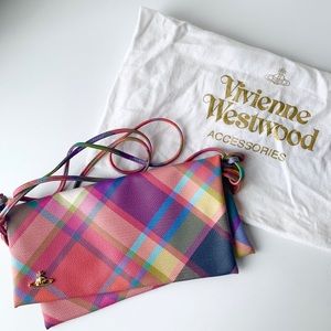 Vivienne Westwood Derby Tartan Clutch Bag